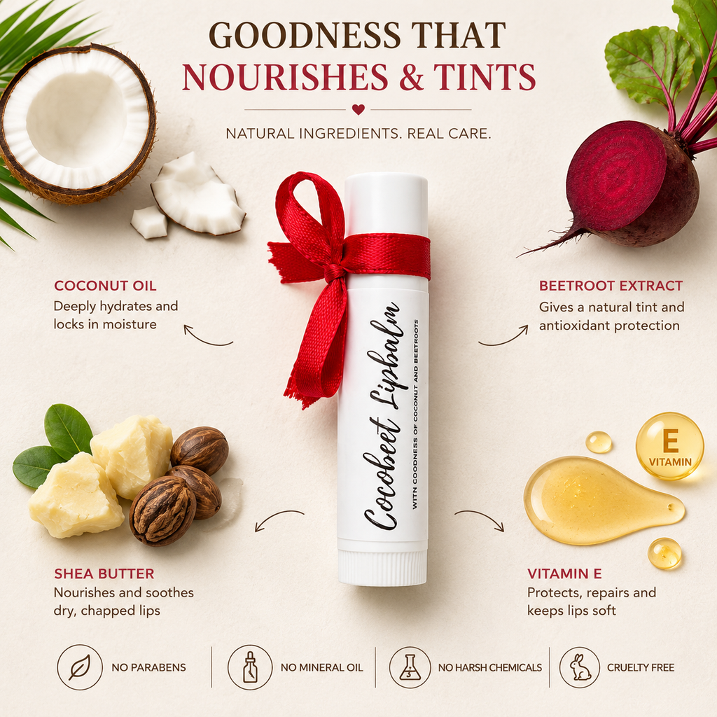 Cocobeat Beetroot Tinted Lip Balm | 4g