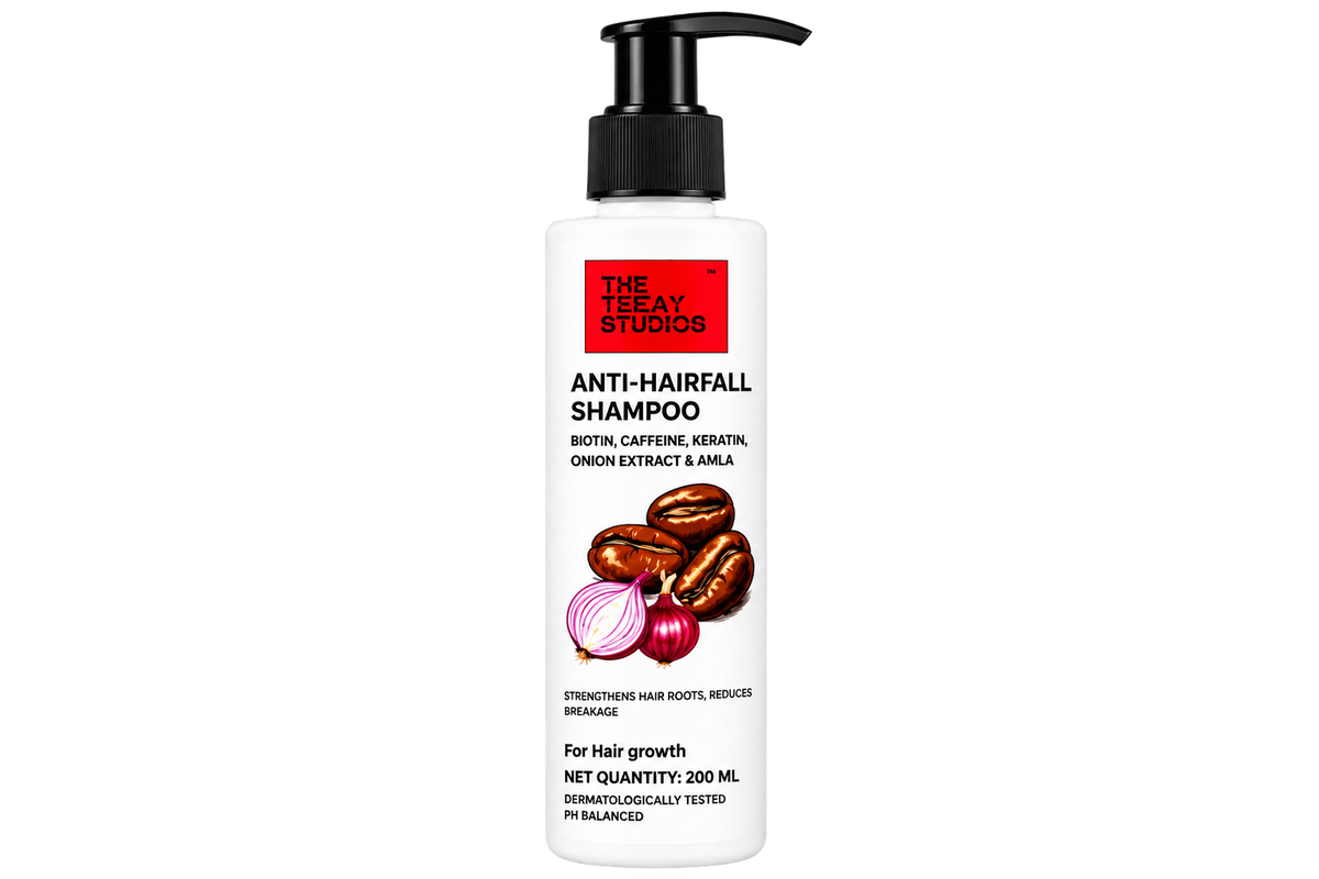 Anti-Hairfall Shampoo with Biotin, Caffeine, Onion Extract & Amla