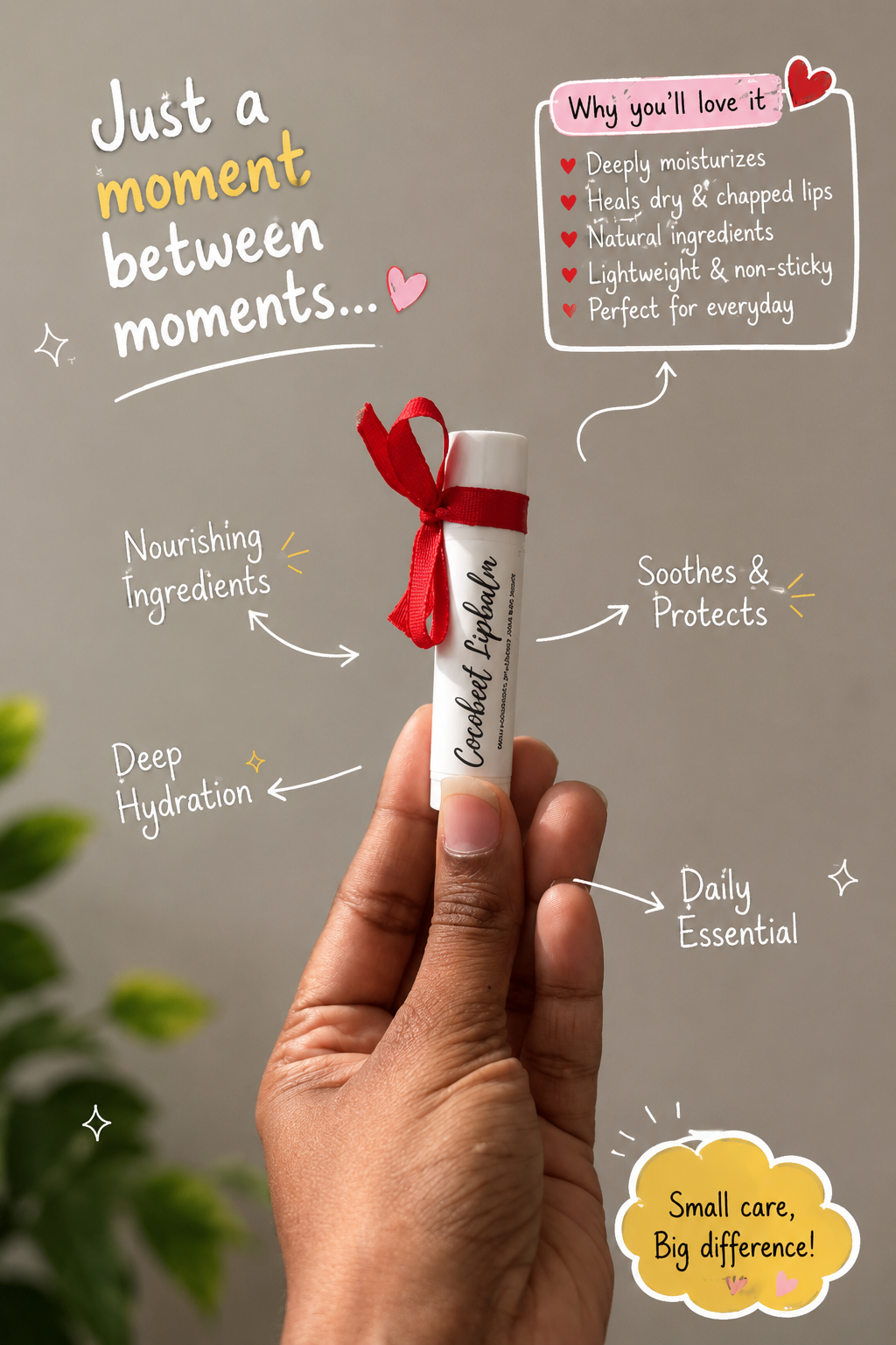 Cocobeat Beetroot Tinted Lip Balm | 4g