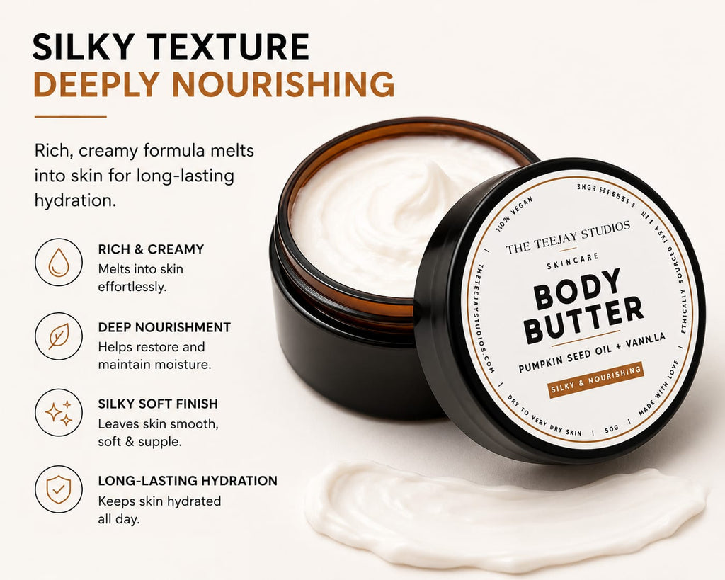 Pumpkin Seed Oil & Vanilla Body Butter | 50g