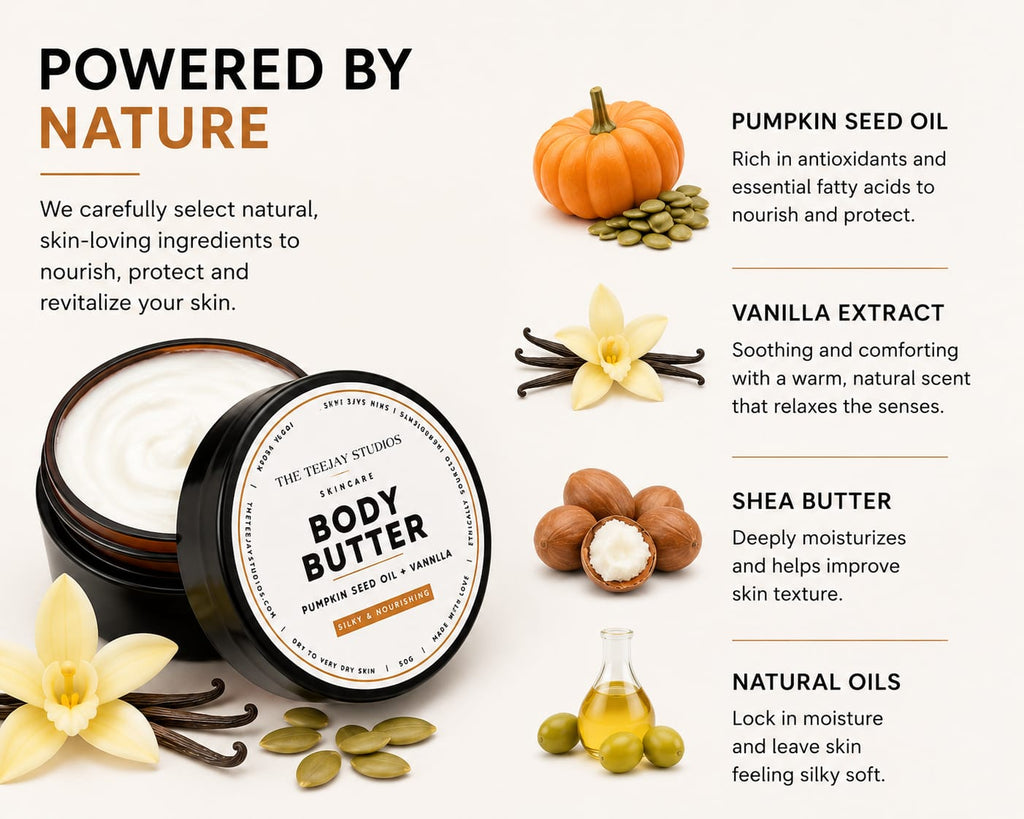 Pumpkin Seed Oil & Vanilla Body Butter | 50g