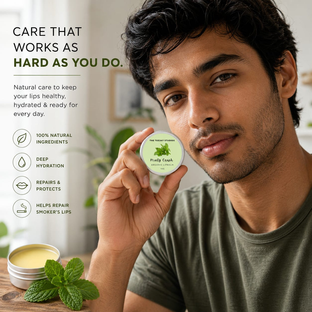 Minty Crush Organic Lip Balm