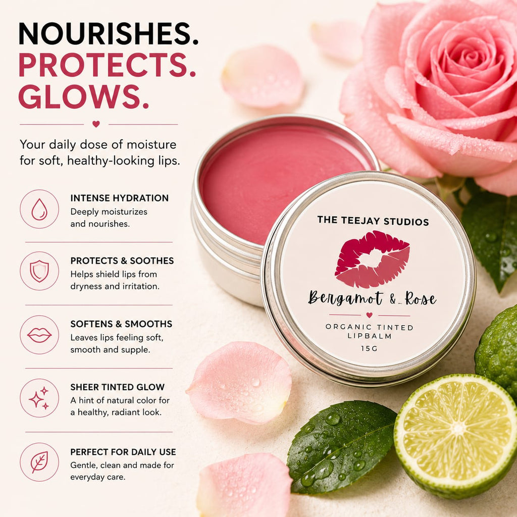 Bergamot & Rose Tinted Lip Balm