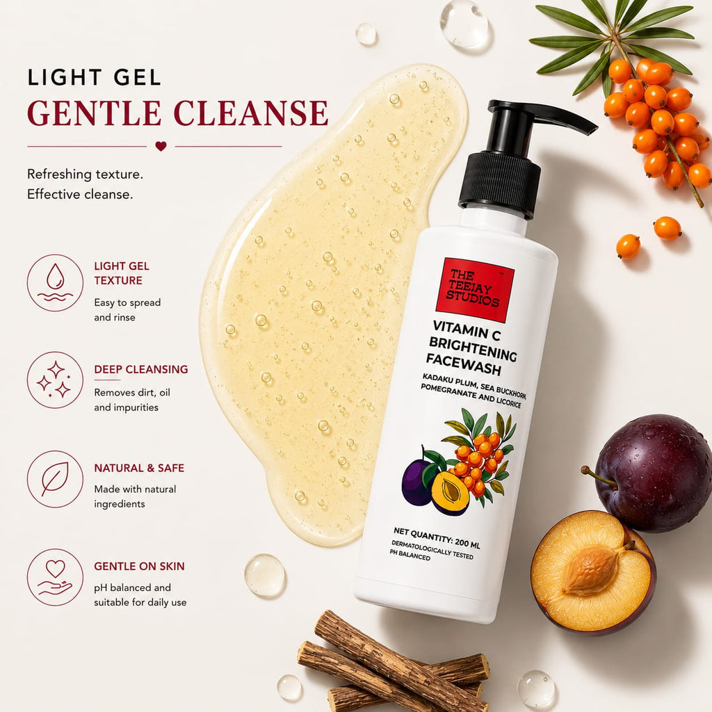 Vitamin C Brightening Face Wash | Kadaku Plum