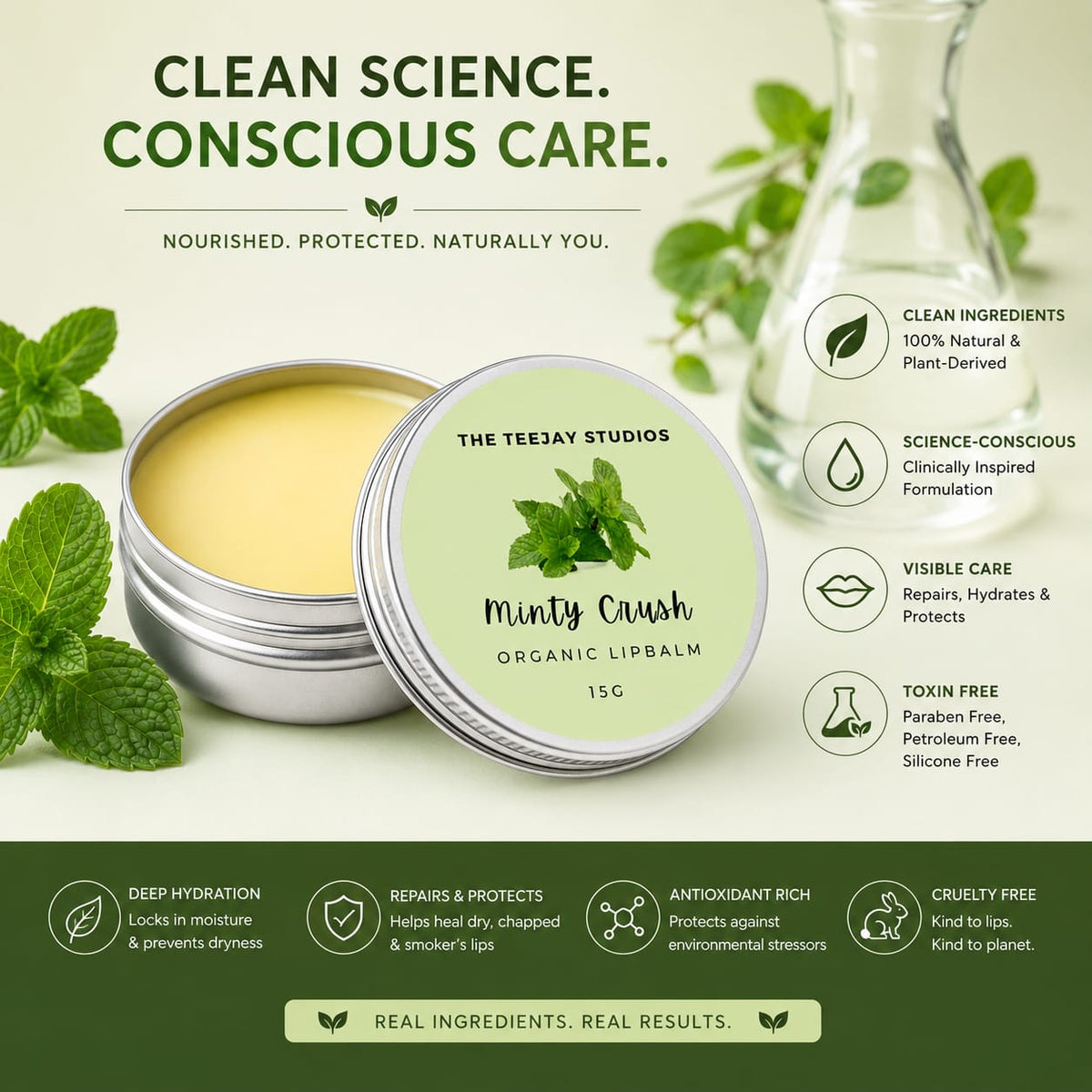 Minty Crush Organic Lip Balm