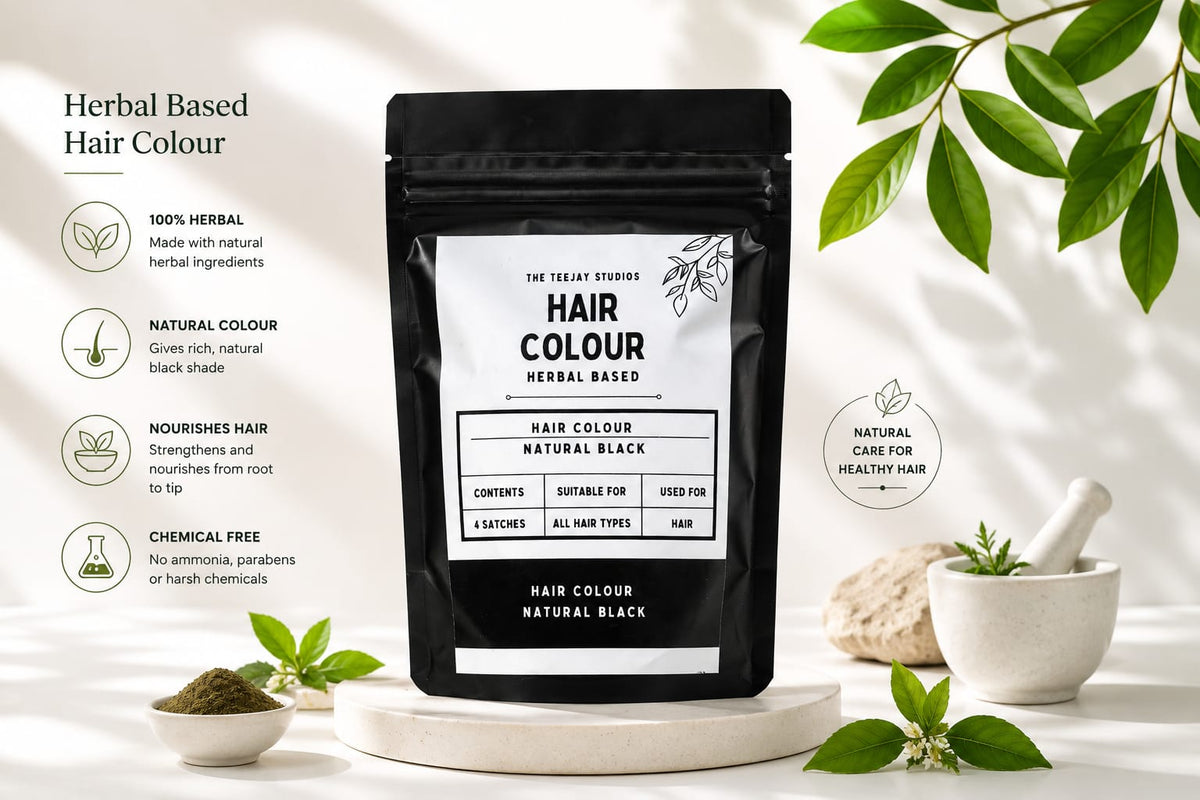 Herbal Natural Black Hair Colour | 4 Sachets