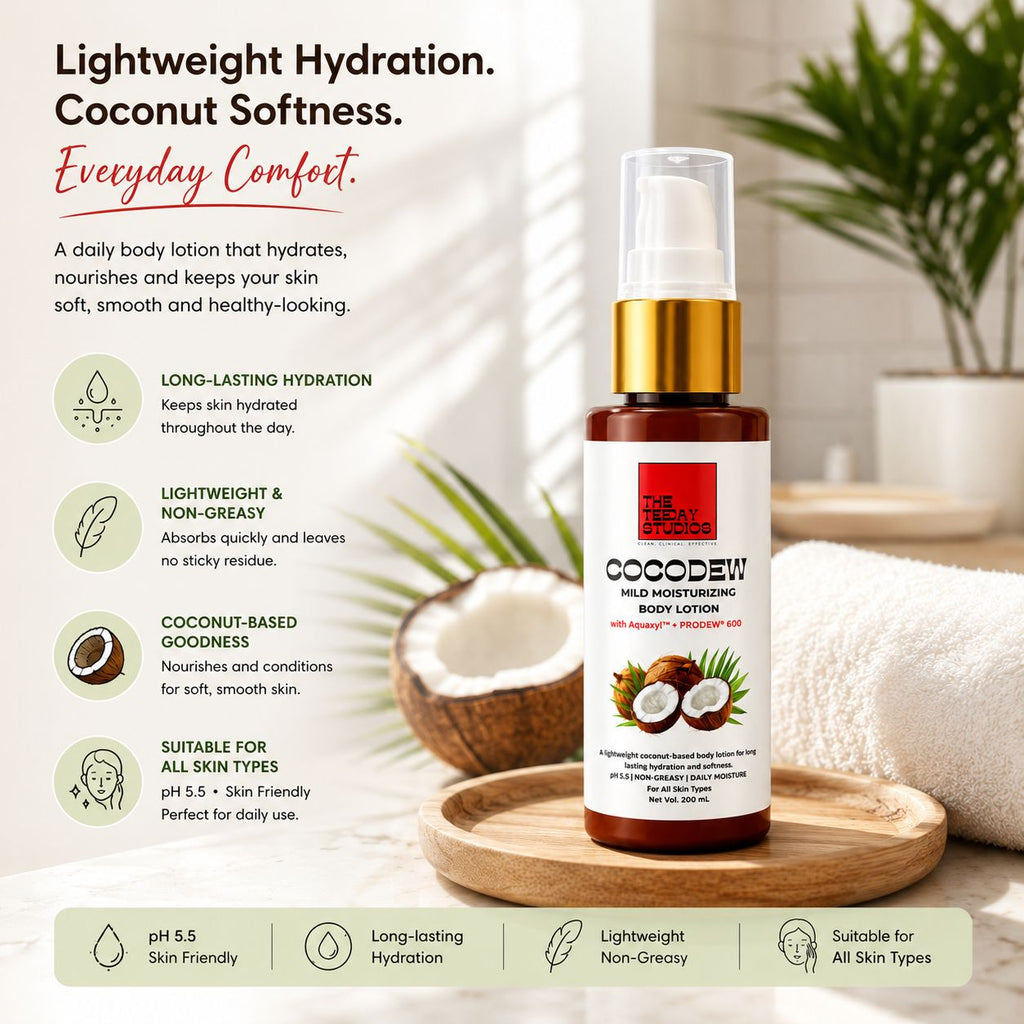 COCODEW Mild Moisturizing Body Lotion with Aquaxyl & Prodew | 50g
