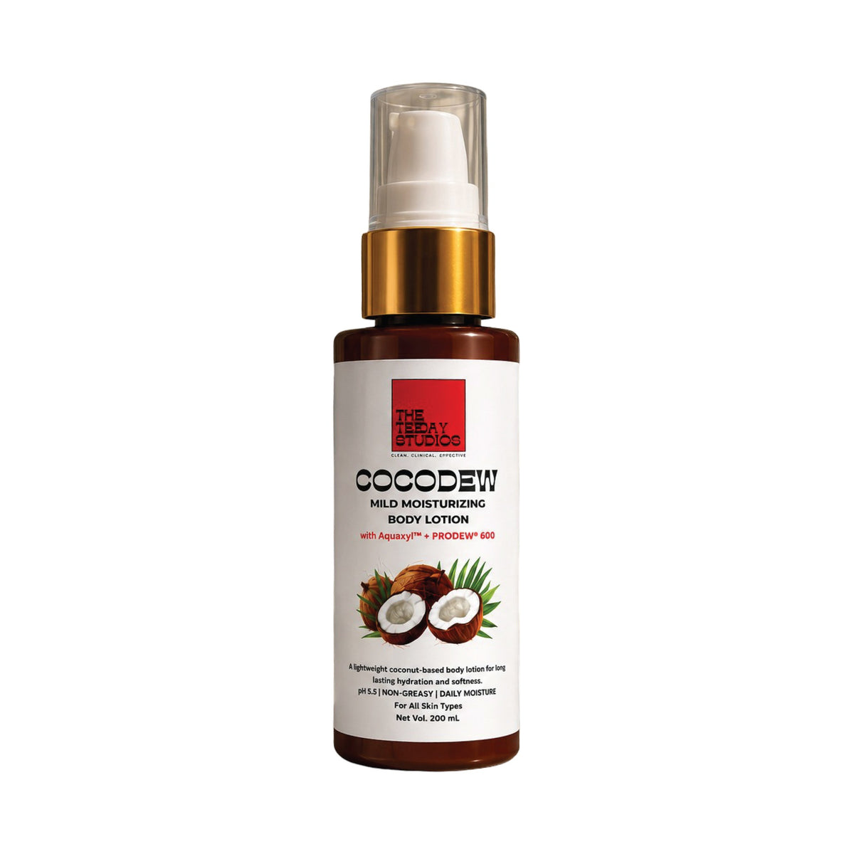 Cocodew Mild Moisturizing Body Lotion with Aquaxyl™ + PRODEW® 600 | 200ml