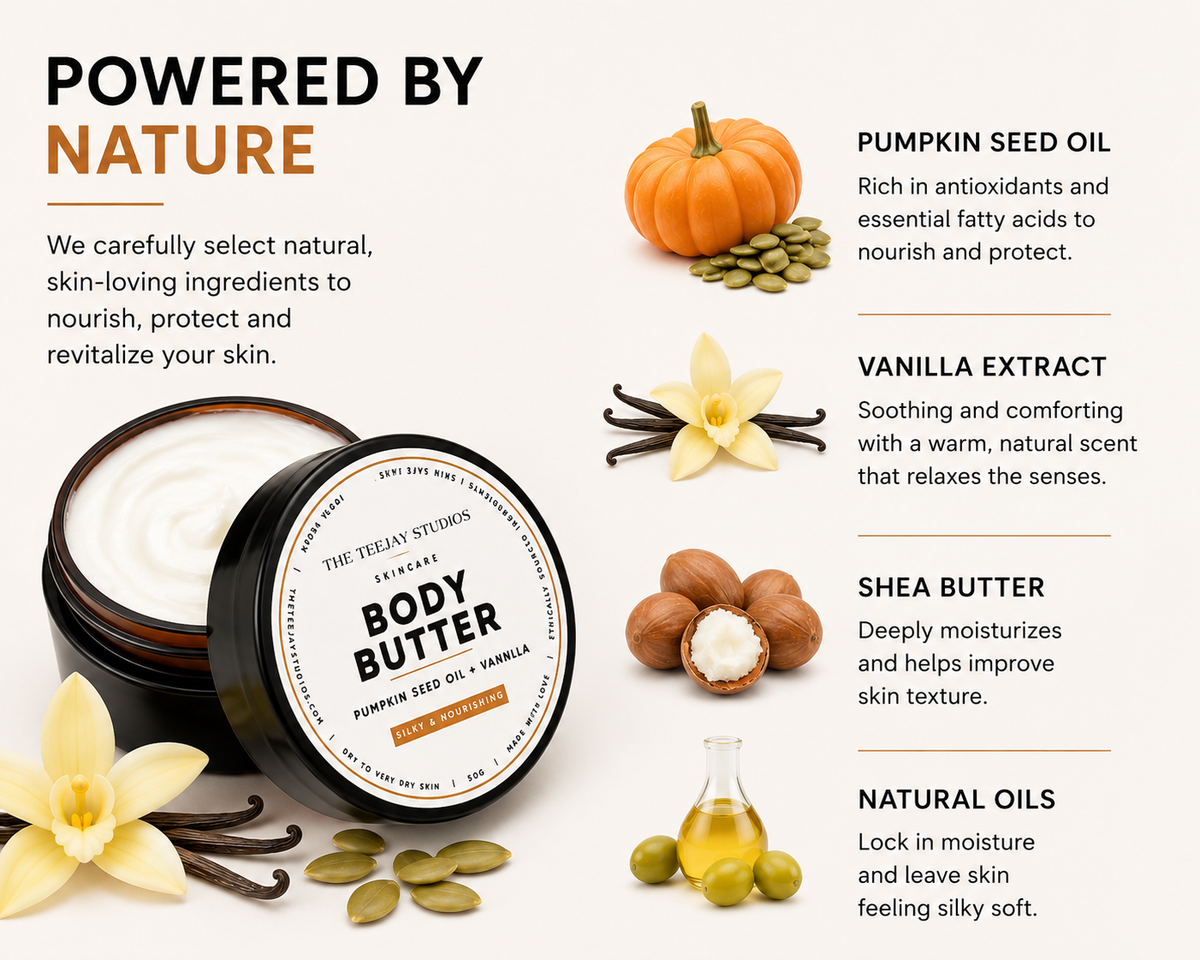 Pumpkin Seed Oil & Vanilla Body Butter | 50g